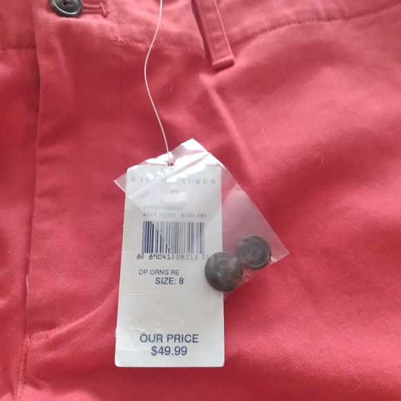 NTW Red Ralph Lauren Sport sz 8 shorts - Picture 6 of 6